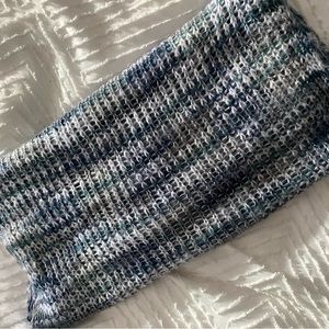 Blue/grey infinity scarf